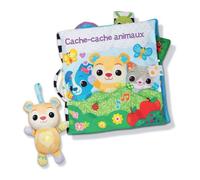 VTech - Libro in tessuto per bambini con piccolo orsacchiotto musicale e interattivo, giocattolo di risveglio sensoriale, regalo per bambini dai 3 mesi - contenuto in francese