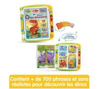 VTech - Il Grande Libro Interattivo dei Dinosauri, Imager Sonore, Touch Book Bambino, Dinosauro Giocattolo Educativo, 14 Pagine Illustrate e Interattive, Regalo Bambino Da 3 Anni - Contenuto in