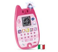 VTech Il Miaoraviglioso Telefono di Gabby, Smartphone Bambini con 4 Giochi Inclusi, Parla e Gioca con Gabby, Tastiera Numerica per Imparare a Contare, Lingua Italiana, Batterie Incluse, 3-7 Anni
