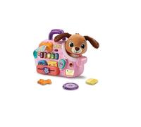 VTech Il Mio Cagnolino Trasportino, Peluche Interattivo con Borsetta Interattiva per Trasporto, 6 Accessori Inclusi, 2 Modalità, Spegnimento Automatico, Lingua Italiana, Batterie Incluse, 12-36 Mesi