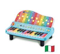 VTech Il Mio Piano Luminoso Magiche Note Pianoforte Italiano 2-6 Anni | Pianoforte a Coda 25 Tasti, Spartito Luminoso, 15 Melodie da Imparare, 10 Strumenti, Lingua Italiana, Batterie Incluse
