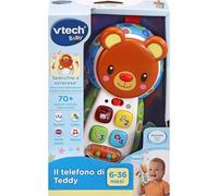 VTech Il Telefono di Teddy, Telefono per Bambini Interattivo, Impara i Colori...