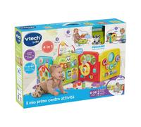 VTech Il Mio Primo Centro Attività, Centro Attività 3 in 1 con 2 Canzoni e 10 Melodie, Sviluppo Motricità Fine, Spegnimento Automatico, Lingua Italiana, Batterie Incluse, 6-36 Mesi