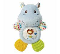 VTech - Ippo massaggiagengive Ippopotamo Musicale e sonaglio Che Aiuta a calmare e alleviare Il Tuo Bambino con Frasi Delicate, Canzoni e Melodie, Colore Blu (3480-502522)