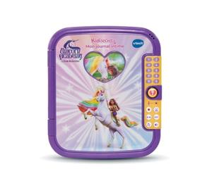 VTech - KidiSecrets Mon Journal Intime La Scuola degli Unicorni - Diario Intimo elettronico con codice, taccuino Segreto, Feltro e 5 Giochi Unicorn Academy - Regalo per Bambini dai 5 Anni - Contenuto