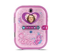 VTech - KidiSecrets Selfie Music Rose, Diario Intimo Elettronica 7 in 1 con riconoscimento facciale, fotocamera e video, giochi educativi, regalo per bambini dai 6 anni ai 12 anni - Contenuto in