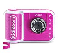 Vtech KidiZoom Print Cam rosa - Fotocamera istantanea per bambini con funzione di stampa, selfie e video, effetti, giochi e altro ancora, per bambini dai 4 ai 12 anni