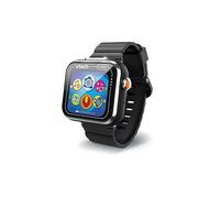 VTech - KidiZoom SmartWatch MAX nero, orologio digitale per bambini, foto, selfie, video, touch screen orizzontale, giocattolo high-tech, regalo per bambini e adolescenti da 5 anni a 14 anni -