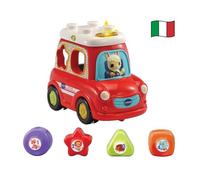 VTech La Mia Prima Macchina delle Forme Gioco Forme 12-36 Mesi | 5 Forme, Strumento Musicale Interattivo, 3 Canzoni, 20 Melodie, Lingua Italiana, Batterie Incluse