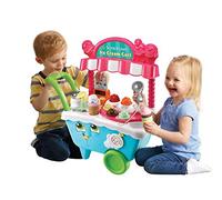 VTech LeapFrog 600703 Scoop & Learn Pretend Toddler Toy for Role Play Food and Magic Ice Cream Scooper Scoop/Learn Cart Set, vario, blu, 21,7 x 51,6 x 63,2 cm