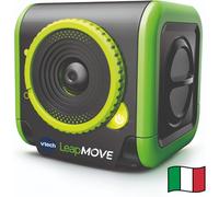 VTech LeapMove, Console TV Interattiva per Bambini, Rileva i Movimenti Senza Controller, Pronta all'Uso, 25 Giochi Educativi, 3 Profili Giocatore, Lingua Italiana, Cavi Inclusi, 4-11 Anni