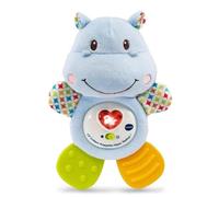 Vtech Little Friendlies - Massaggiagengive a forma di ippopotamo, giocattolo sensoriale e per dentizione per bambini con suono e musica, ideale per lo sviluppo motorio e adatto per bambini dai 3 ai 12