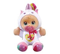 VTech Little Love Dolce Unicorno, Bambola interattiva che parla e insegna i colori, premendo la pancia potrai ascoltare le cure necessarie e imparare sul tuo mondo animale (3480-526322)