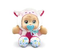 VTech - Little Love, Luna, Mia Bambola Stelle Magiche, Bambola Abbraccio, Peluche Nightlight con proiezione stellata, Regalo per bambini dai 18 mesi ai 6 anni - Contenuto in francese, bianco