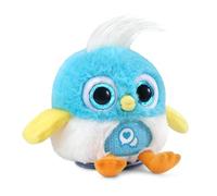 VTech - LoLibirds Lolito Blue, uccellino interattivo in peluche da posizionare sulla spalla, animali domestici che ripetono quello che dici, cantano, Trinan, regalo per bambini 4-10 anni, contenuto