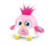 VTech - LoLibirds Rose, peluche interattivo Uccello da appoggiare sulla spalla, occhi luminosi multicolori, compagno di abbraccio che ripete e cambia la voce, regalo per bambini dai 4 anni ai 10 anni