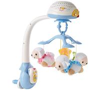 VTech Lullaby Lambs Mobile - Proiettore di luce notturna per bambini con musica rilassante, per bambini e bambine da 0 a 3 anni, colore: Blu