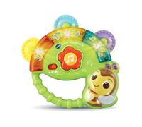 VTech - Lumi Tamburino, Strumento Musicale Bambino, Sonaglio Tamburino Interattivo, Gioco di abilità sottili, Giocattolo di Risveglio Musicale, Regalo Bambino da 3 mesi - Contenuto in Francese