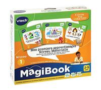 VTech - MagiBook, Pack 3 Libri Educativi Livello 1 I Miei Primi apprendistato della Scuola Materna, Pagine illustrate e interattive, Regalo per Ragazza e Ragazzo da 2 Anni a 5 Anni - Contenuto in