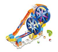 VTech Marble Rush - Fun Fair Set M300 E - Pista per biglie interattiva - 24 componenti, 2 ruote panoramiche motorizzate, 5 MarBalls - 4-12 anni