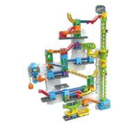 VTech Marble RushFree Fall Vertical Set, set di costruzione per bambini, 93 pezzi da costruzione e 10 biglie, giocattolo interattivo da costruzione, adatto per età 6, 7, 8+ anni, versione inglese