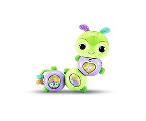 VTech - Mirtillo Twist Chenille, Sonaglio Bambino interattivo e Musicale, attività Manuale di risveglio, Giocattolo di dentizione, Regalo di Nascita per Bambini dai 3 Mesi - Contenuto in Italiano