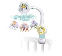 VTech - Mobilo Clip dei Baby Loulous, Mobile Musical Letto Bambino, Passeggino e Sedile Scafo, 3 Nuvole in Peluche, Luce Notturna, Musica Dolce e Suoni della Natura, Regalo di Nascita - Contenuto in