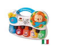 VTech Noè Pianola Luminosa, Strumento Musicale Bambino con Giochi, Gioco per Neonati con Tanti Strumenti, Pianoforte per Bambini con 3 Canzoni, 15 Melodie, Lingua Italiana, Batterie Incluse, 6-36 Mesi