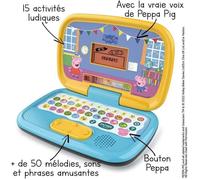 VTech - Peppa Pig - My Ordi Educativo, Computer Bambino, Computer Peppa Pig Educativo, Giocattolo Peppa Pig - 3/6 anni - Versione Francese