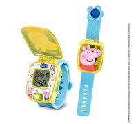 VTech - Peppa Pig, L'Orologio da Gioco interattivo, Orologio da Bambino a Conchiglia con Schermo Animato, Cinturino Morbido, 8 quadranti, 4 Giochi educativi, Regalo per Bambini da 3 Anni a 6 Anni -