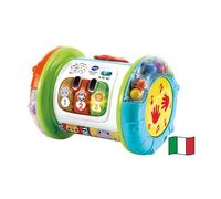 VTech Rullo Tam Tam - 3 in 1, Rullo Multiattività per Bambini, 3 Modalità di Gioco, Pianoforte per Bambini, Motricità Fine e Globale, Sensore di Movimento, Lingua Italiana, Batterie Incluse, 9-36 Mesi