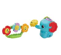 Vtech Splash & Spin Bathtime Flowers, Inglese | Versare l'acqua attraverso il tronco dell'elefante per far girare i fiori; ventosa e texture supportano il gioco sensoriale