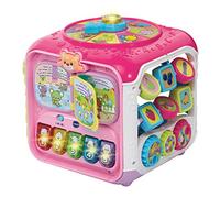 VTech - Super Cube delle Scoperte Rosa, 183455 9-36 mesi-10pcs- Versione IT