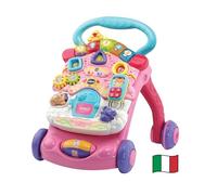 VTech Gioco Super Primi Passi Parlante 2 in 1 con sensore di movimento, batterie incluse - Rosa