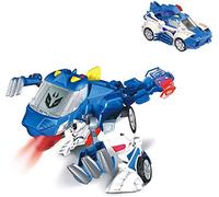 VTech - Switch & Go Dinos Giocattolo Pattuglia, Tericinosauro Auto della Polizia, Multicolore (3480-195022)