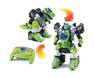 VTech - Switch & Go Dinos, Maxi Dinosauro Sonore Telecomandato Furio, il Mega T-Rex Robot Radiocomandato, Giocattolo 2 in 1 Trasformatore in 1 Clic, Regalo Bambino dai 4 anni - Contenuto in Italiano