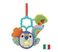 VTech Tiki il Tucano, Anello Sensoriale, Gioco Neonato Sensoriale Musicale con Sonaglio e Massaggiagengive, Giochi Neonato con Tessuti Morbidi al Tatto, Lingua Italiana, Batterie Incluse, 3-36 Mesi