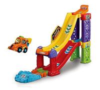 VTech Toot-Toot Drivers 3-in-1 Raceway, pista giocattolo per ragazzi e ragazze, tracce auto per bambini con luci e suoni, pista giocattolo musicale per bambini da 1 a 5 anni, versione inglese