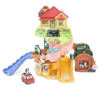 VTech Toot-Toot Drivers Road Trip Play Set, Bluey Playset include auto giocattolo, tracce di veicoli per bambini con luci e suoni, per bambini, 12 mesi, 2, 3, 4+ anni, versione inglese