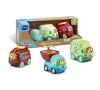 VTech - Tut Tut Bolides - Ecolo Trio Box - Vigile Del Fuoco + Camion Della Spazzatura + Camioncino