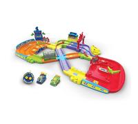 VTech - Tut Tut Tut Bolides, Il mio primo circuito telecomandato con auto RC Simon Super Champion e auto Leo Bolide Turbo, 11 Zone magiche, regalo per bambini da 1 anno a 5 anni - Contenuto in