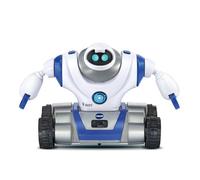 VTech - V-Bot® Explorer, robot per bambini 5 in 1 da costruire e trasformare, parlando e programmabile, giocattolo interattivo high-tech, regalo per bambini dai 5 anni - contenuto in francese, grigio