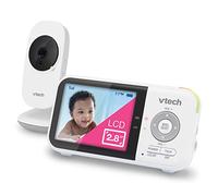 VTech VM819 Baby Monitor con fotocamera e audio, schermo da 2,8 pollici, videocamera portatile per bambini, visione notturna, audio a 2 vie, sensore di temperatura e ninne nanne, trasmissione sicura