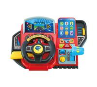 VTech Volante per bambini Turbo Pilota, cruscotto interattivo, 20 giochi educativi, Schermo LCD