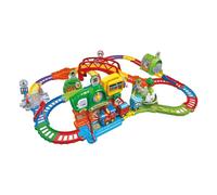 VTech Vroom Vroom Go - Avventure in Treno, Pista Trenino Elettrico con Ostacoli, Inclusa Locomotiva Motorizzata e Vagoni, 6 Zone Magiche, Lingua Italiana, Batterie Incluse, 1-5 Anni