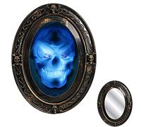 VTERLY Decorazioni per Halloween, Specchio Magico di Halloween con Rilevamento del Movimento & Immagine Spettrale, Halloween Display Prop Decorazioni Giocattoli Horror