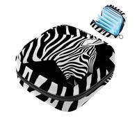 VTGHDEEQ Borsa per assorbenti igienici,borsa per periodo,borsa per imbottitura,Stampa zebrata a righe animalier,custodia per periodo