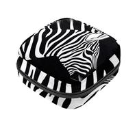 VTGHDEEQ Borsa per assorbenti igienici,borsa per periodo,borsa per imbottitura,Stampa zebrata a righe animalier,custodia per periodo