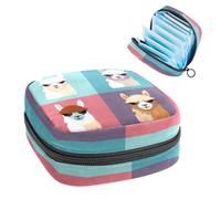 VTGHDEEQ Borsa per il periodo,borsa per assorbenti,alpaca lama ritratto stile divertente,porta assorbenti per borsa