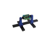Velleman Supporto per circuito stampato con base, pinza PCB, supporto PCB regolabile, supporto girevole a 360°, adatto per schede fino a 14 x 20 cm, pinza di precisione per riparazione e saldatura